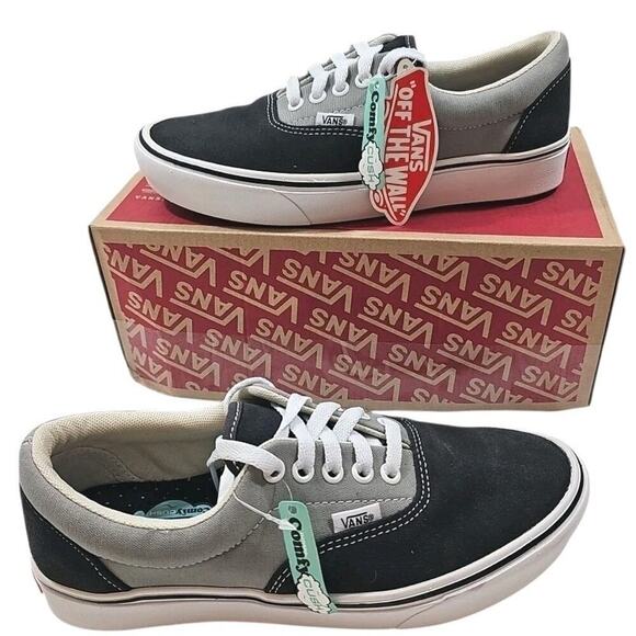 Vans~Woman 8 Mens 6.5~ComfyCush Era Suede/Canvas Asphaltdrzl Black/Gray Sneakers main image 16